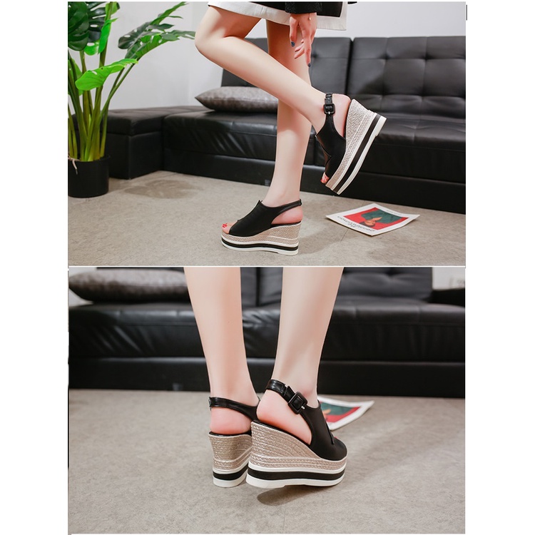 [HÀNG XỊN] Giày sandal xuồng quai chéo siêu nhẹ, êm chân, không mỏi chân S016