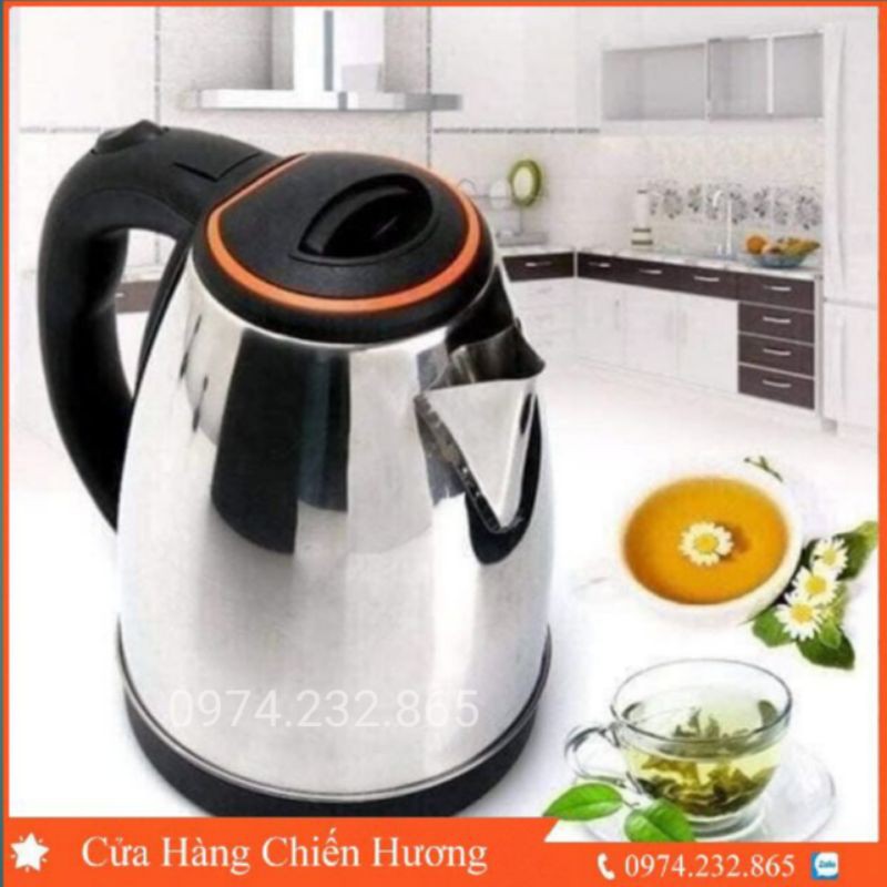 Ấm Đun Nước Siêu Tốc INOX 1.8L Tiện Dụng