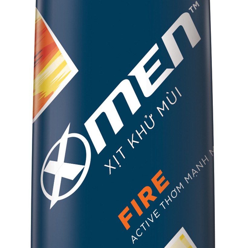 [Mã COSMEN giảm 8% đơn 250K] Combo 2 Xịt khử mùi X-men Fire 150ml