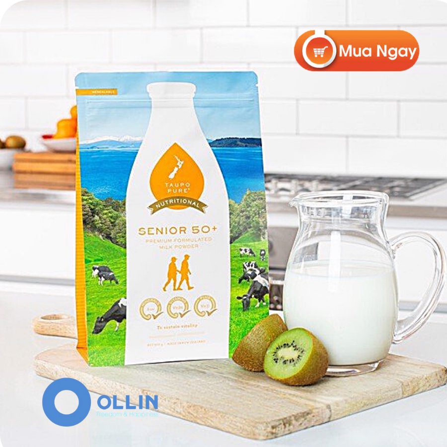 Sữa bột 1kg Taupo Pure 50 Senior cho người cao tuôi
