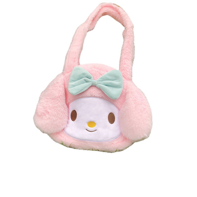 EQtn Cinnamoroll My Melody black shoulder bag as a fashion gift for women