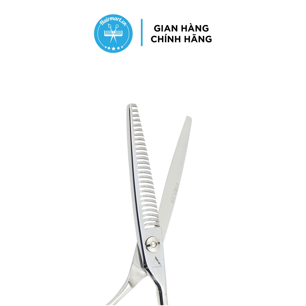 Kéo tỉa tóc AKAFUJI TA-263 răng cong  thép Nhật cao cấp bảo hành 12 tháng - Hair Mart