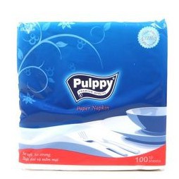 Khăn Giấy Vuông Pulppy 100 Tờ