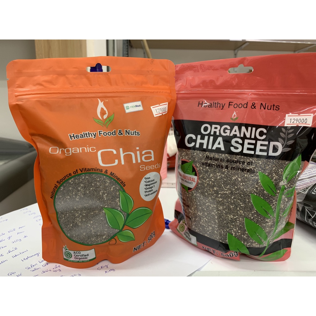 [Date 06/2023] Hạt chia Úc hữu cơ 500g- Organic Chia seeds- Hạt chia hữu cơ tốt cho sức khỏe