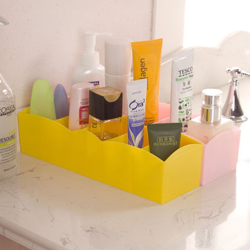 Hộp nhựa, khay nhựa đựng đồ gia dụng đa năng 5 ngăn nhỏ,đồ dùng tiện dụng cho gia đình và văn phòng