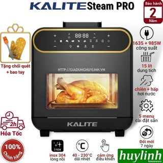 Nồi chiên không dầu hấp hơi nước Kalite Steam PRO - 15 lít