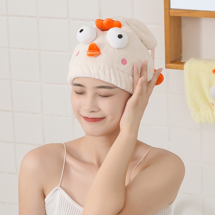 (MTD16) Mũ tắm trùm đầu thấm nước làm khô tóc