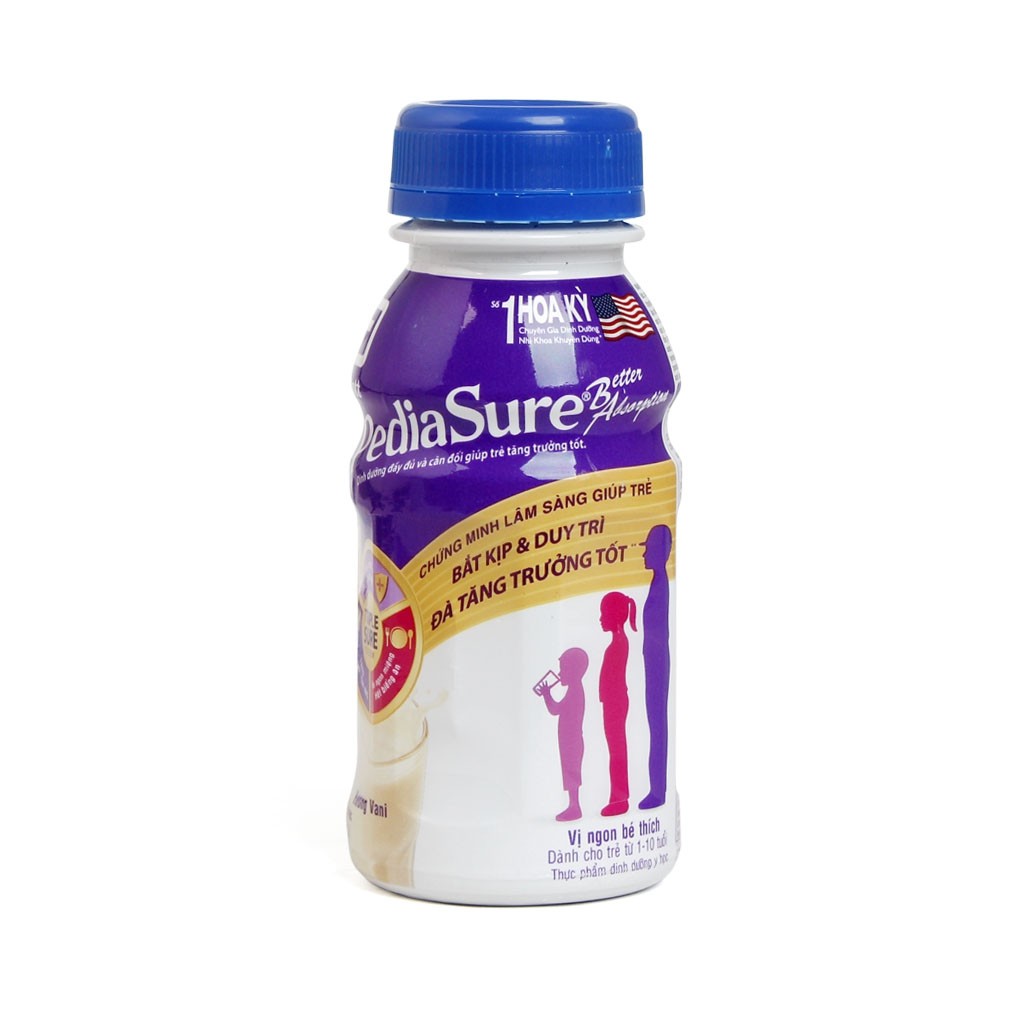 [CHÍNH HÃNG] Sữa Bột Pha Sẵn Abbott PediaSure BA Hương Vani Lốc 6 Chai x 237ml (Dinh dưỡng đầy đủ và cân đối)