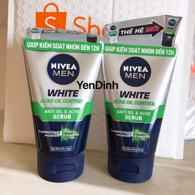 Sữa Rửa Mặt Nivea Men Anti Oil and Acne Scrub 100g