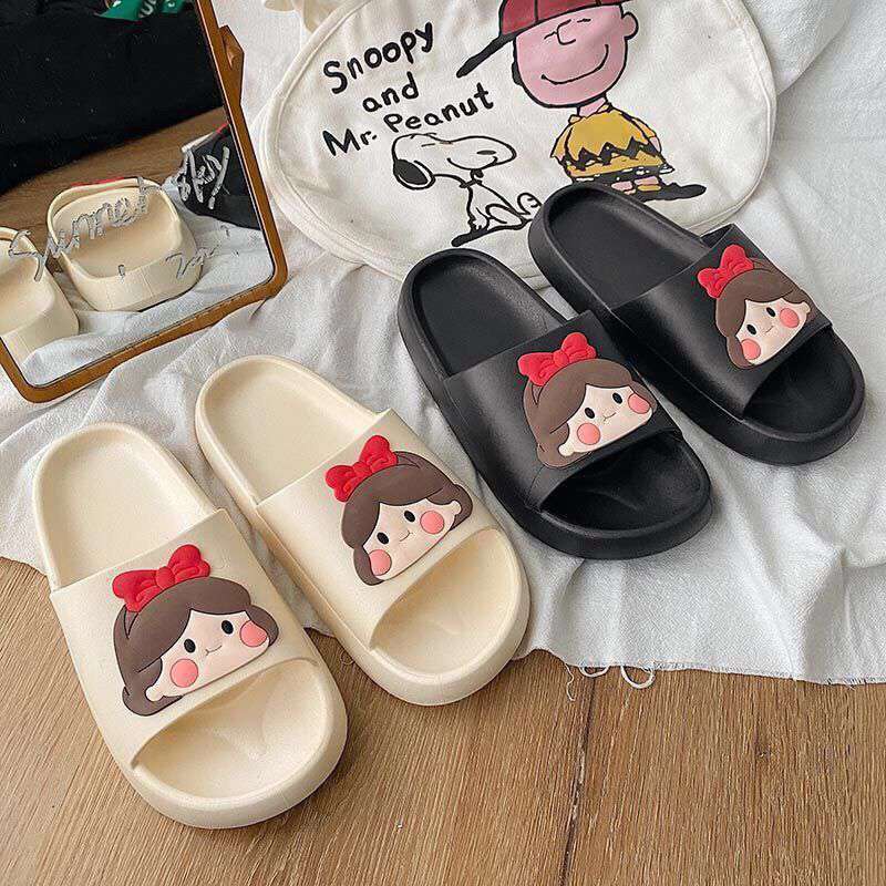 Dép bánh mì bé gái thắt nơ đỏ Dép thời trang nam nữ