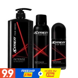 Combo bộ 3 sản phẩm chăm sóc cơ thể dành cho nam hương nước hoa XMen For Boss