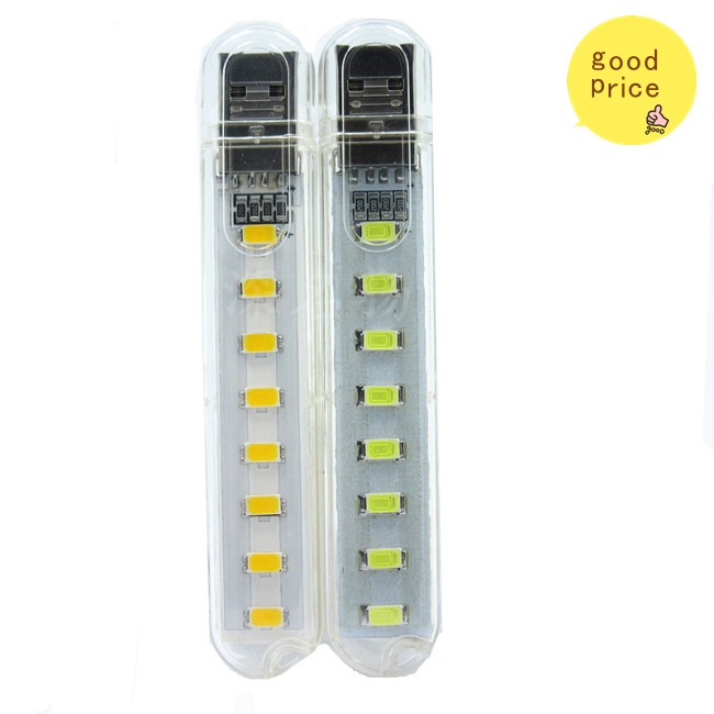 Đèn LED 8 bóng cổng cắm nguồn USB 5V cho sạc dự phòng/ máy tính laptop