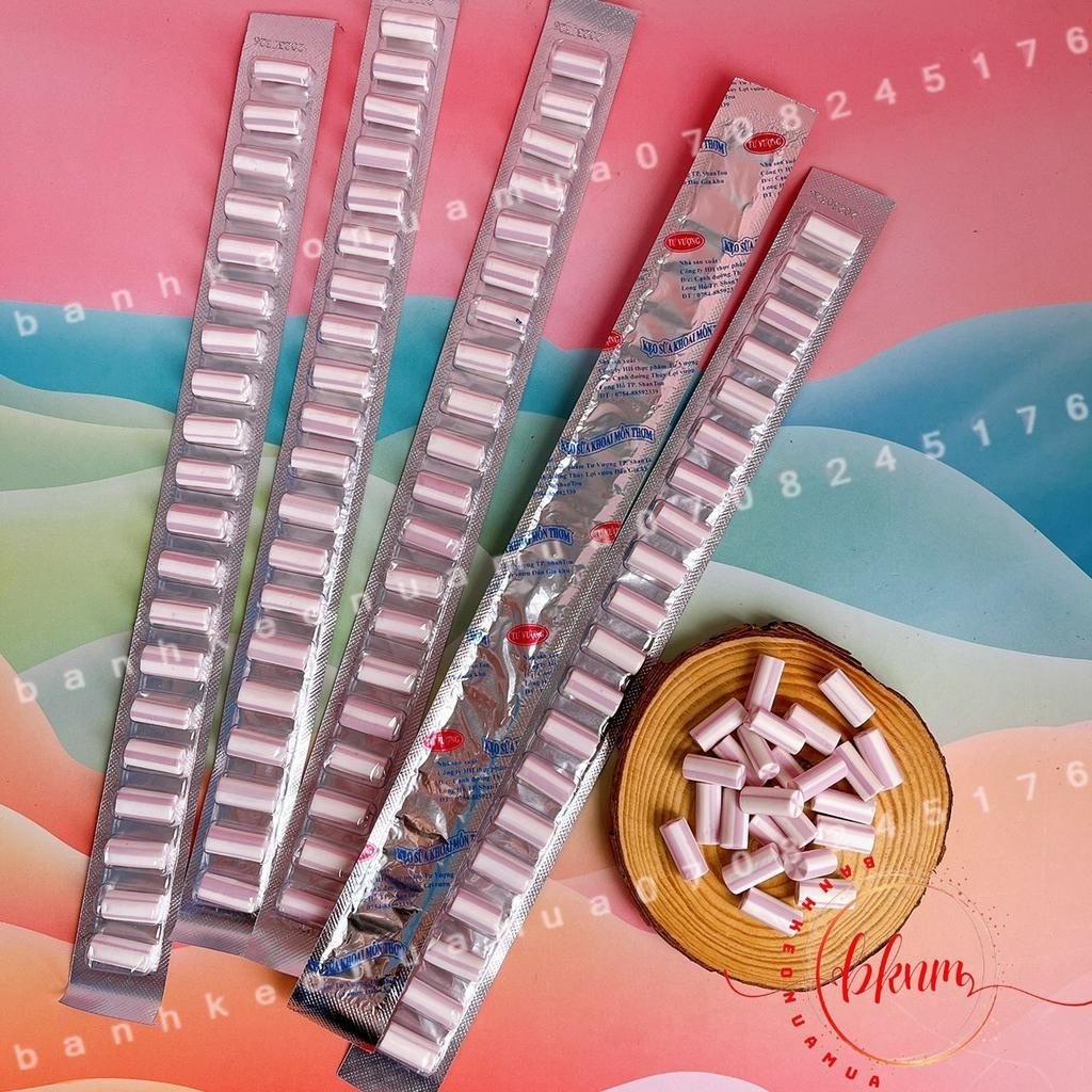 Combo 5 dây kẹo dẻo sữa khoai môn Hongkong dây 20 viên 12gam