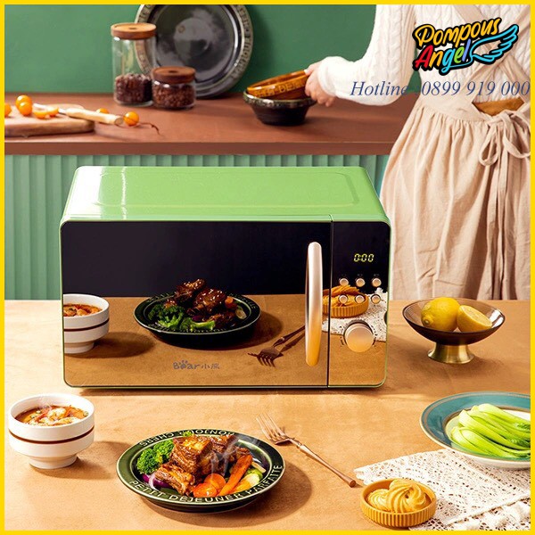 Lò vi sóng 700W BEAR WBL-A20H1 20L màu xanh lá chính hãng , bảo hành 12 tháng , lỗi đổi mới trong 7ngày