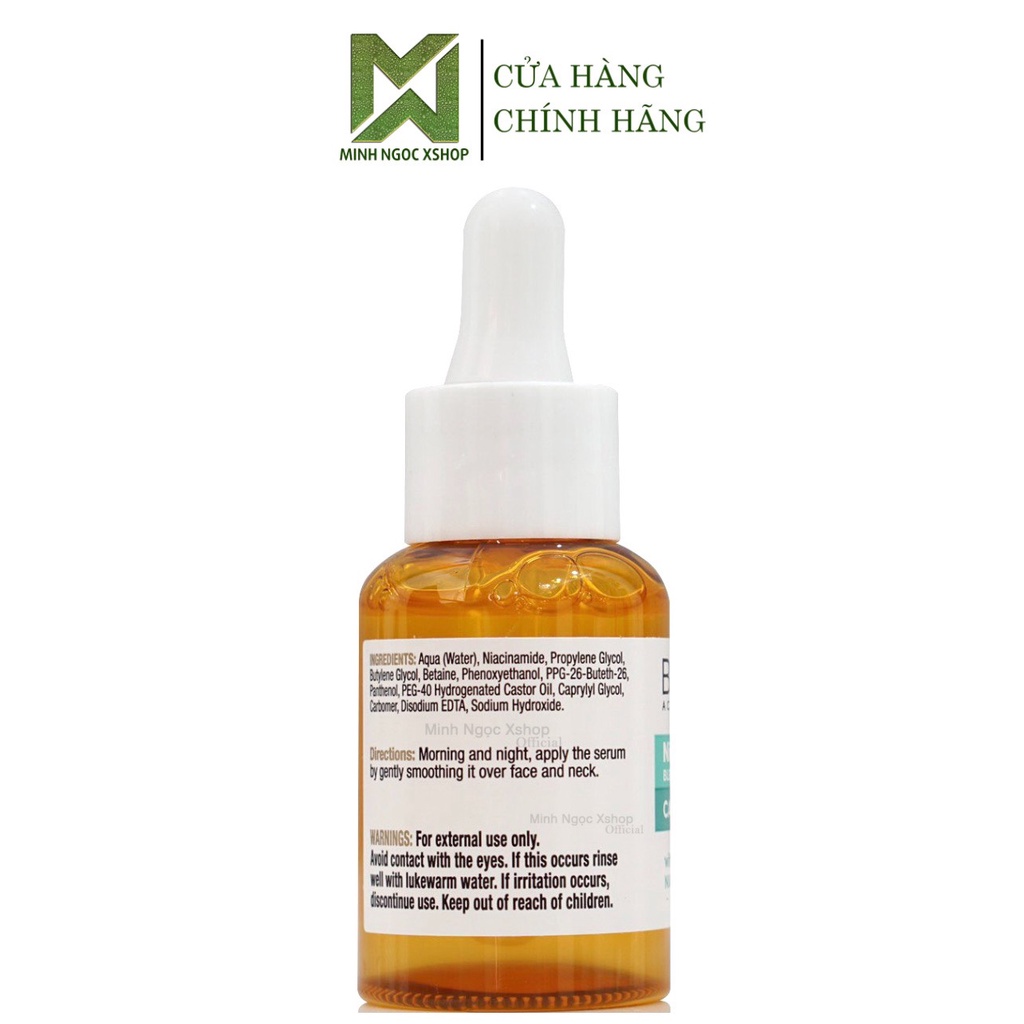 Serum ngừa mụn mờ thâm BALANCE ACTIVE FORMULA NIACINAMIDE 15% BLEMISH RECOVERY 30ml