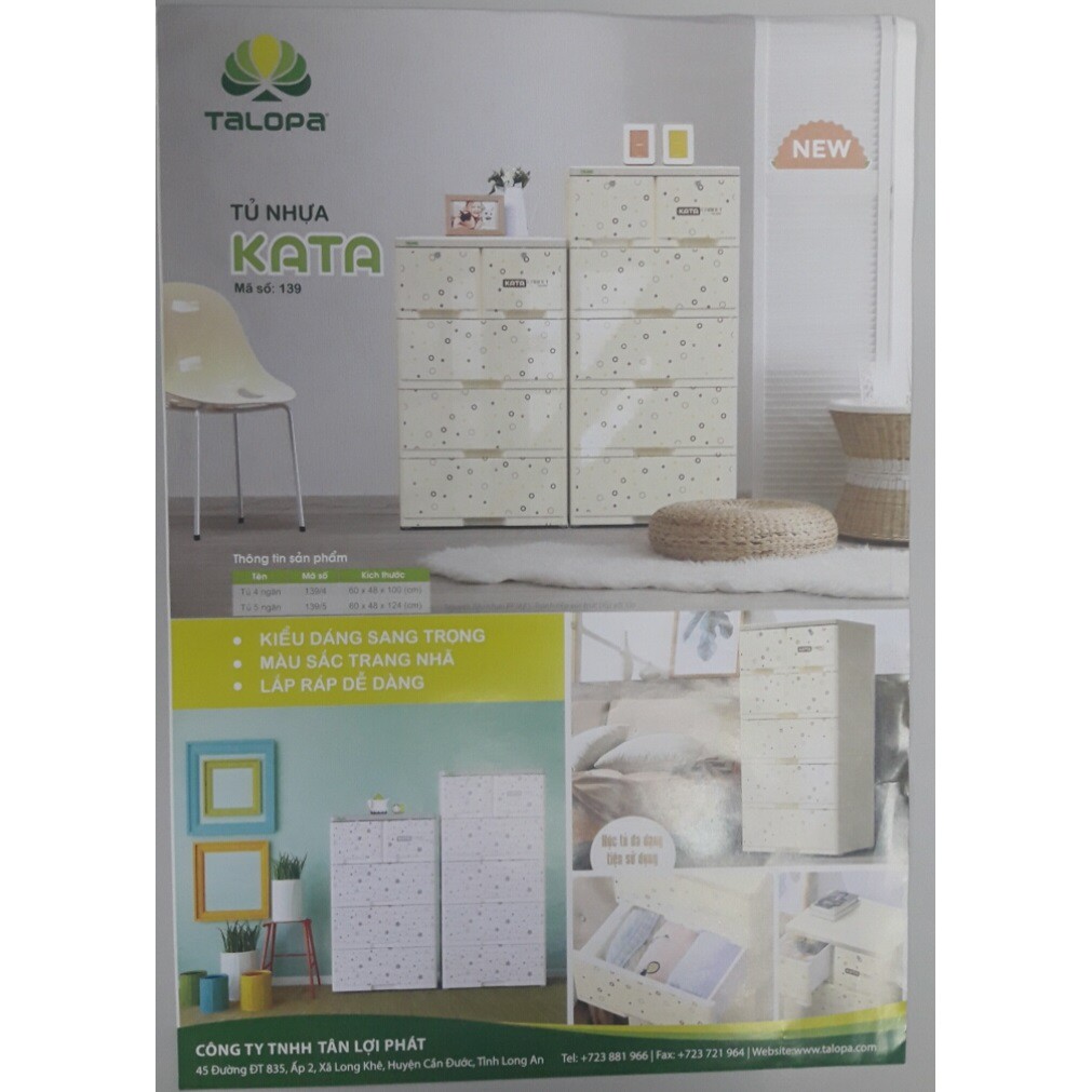 Tủ nhựa KATA 4 tầng No.0139/4 - Talopa | BigBuy360 - bigbuy360.vn