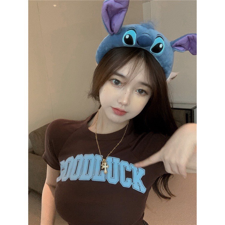 Áo thun croptop GOODLUCK