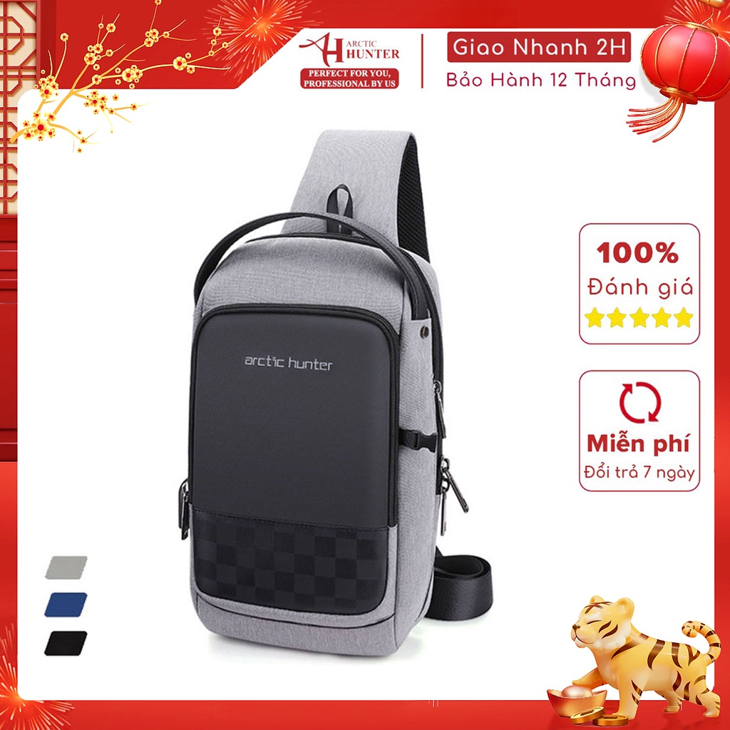 Balo đeo chéo Arctic Hunter chất liệu Oxford chống thấm nước - XB00105