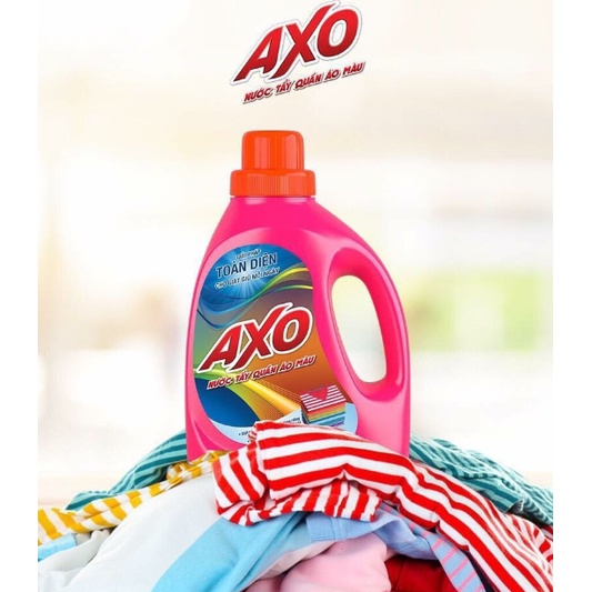 Nước tẩy quần áo màu Axo hồng 1,8L - hương hoa đào