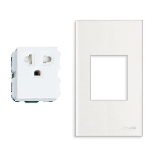 Mặt dùng riênng cho ổ cắm đơn 3 chấu hoặc CB 2P Panasonic Wide
