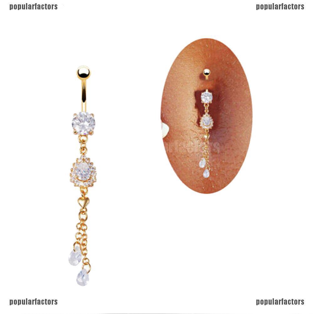 [Phổ Biến] Khuyên Rốn Đính Đá Pha Lê Mới