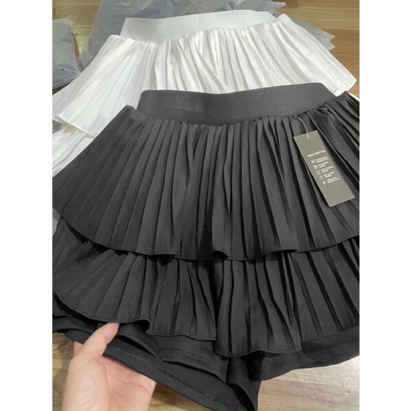 Chân váy tầng xếp ly bigsize 5590kg hình thật