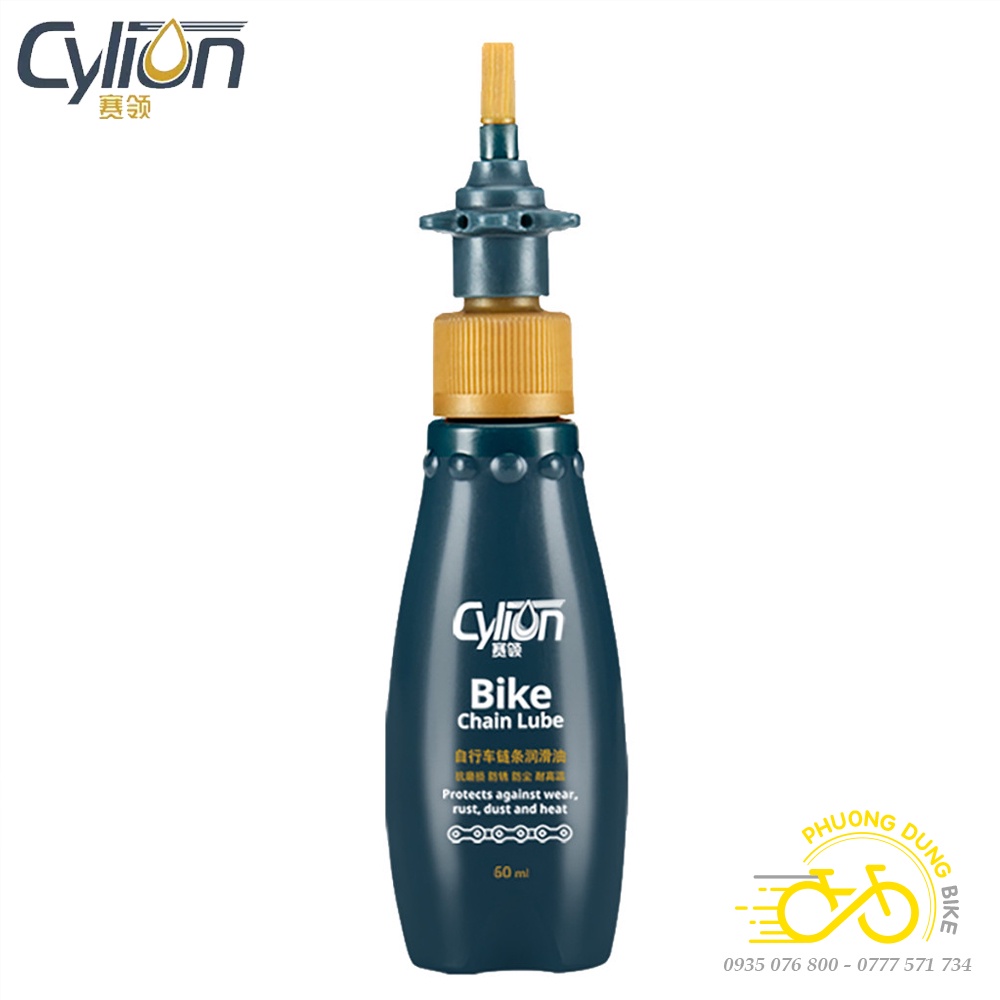 Dầu nhớt tra sên xích líp xe đạp CYLION CHAIN LUBE 60ml - Hàng chính Hãng