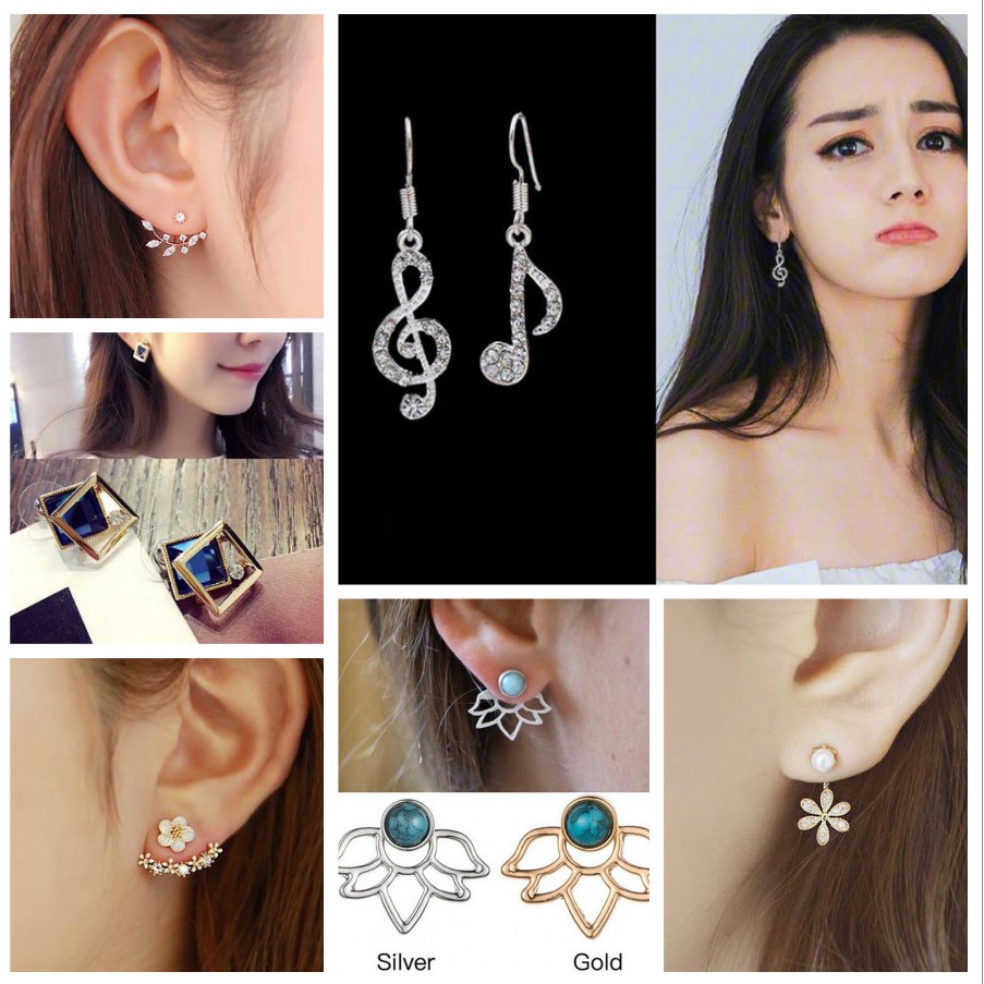 Bông tai nữ style Hàn Quốc hời trang cá tinh mẫu mới nhất 2022