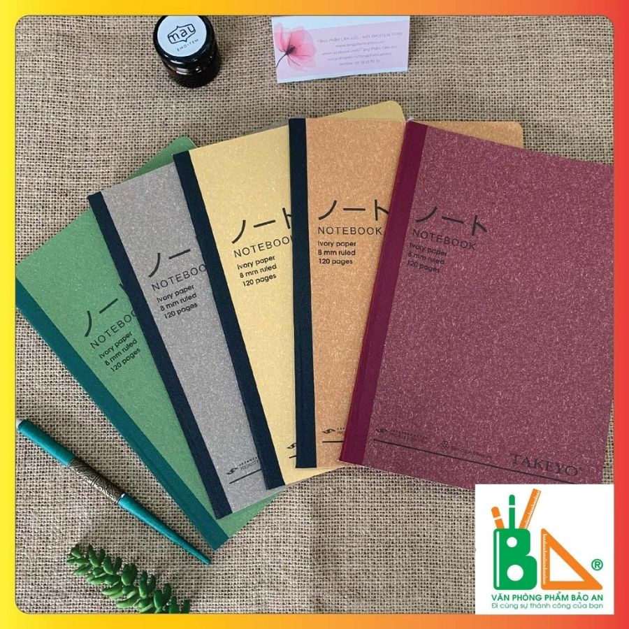 Vở kẻ ngang TAKEYO khổ A4 120 trang TMG-8583 - Giấy chống loá Thiết kế đẹp