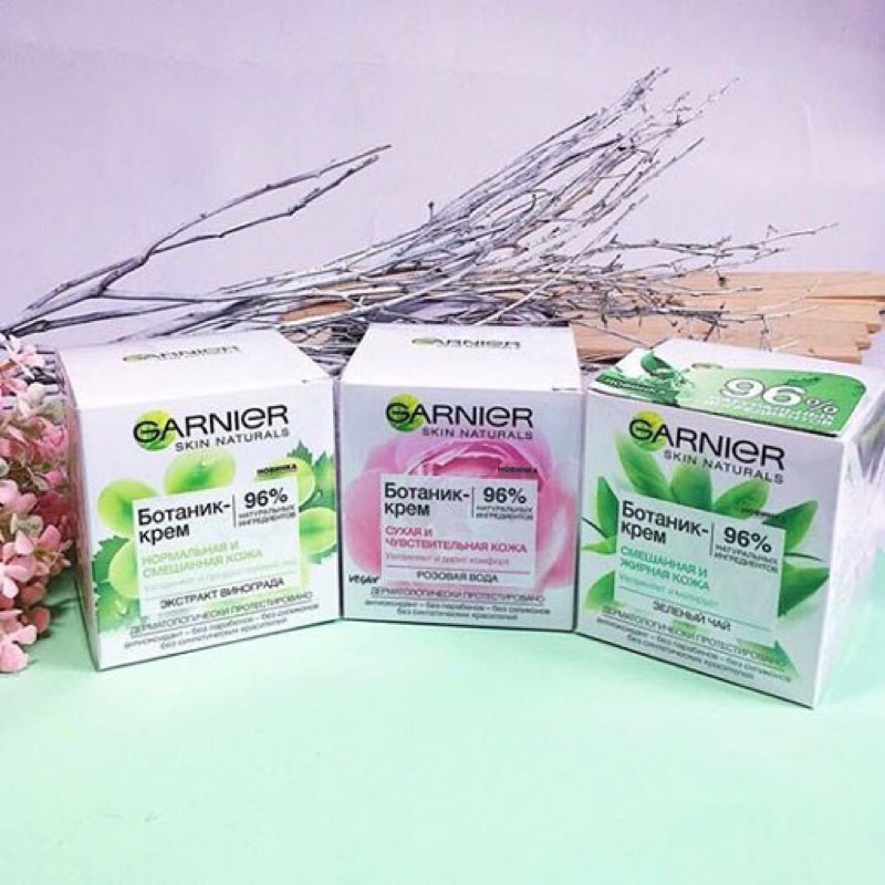 Kem Garnier Dưỡng ẩm sáng da (cho từng loại da)