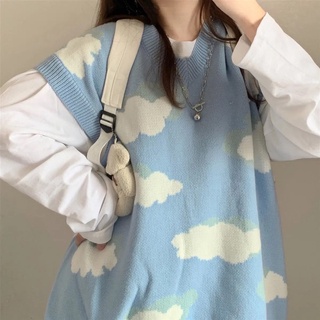 Áo gile mây style ulzzang