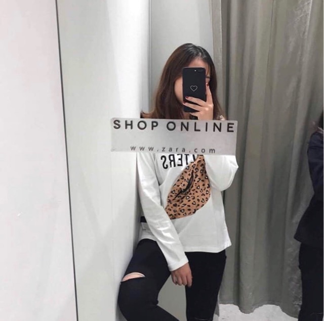 [SẴN] Áo Tshirt Zara thu đông vợt sale - Bill ảnh cuối