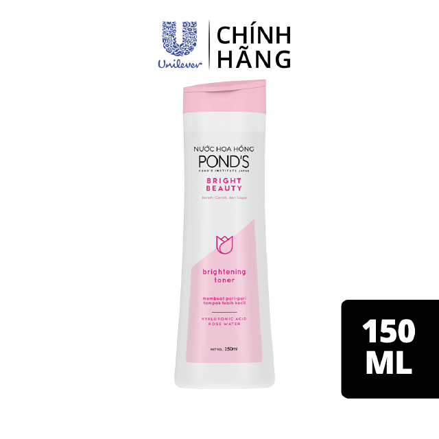 Nước hoa hồng toner Pond’s White Beauty làm sáng da mờ thâm cân bằng pH se khít lỗ chân lông 150ml