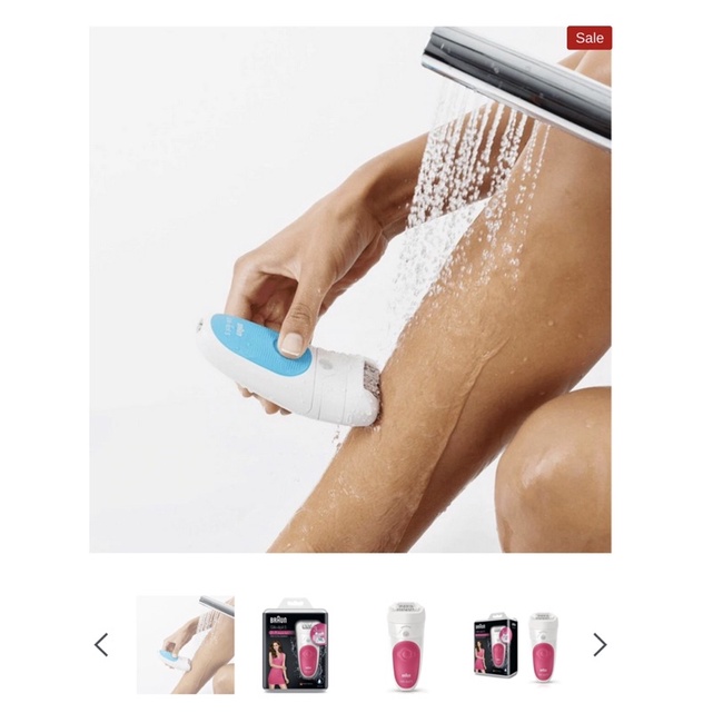Máy nhổ lông Braun Silk-Epil 5 2-in-1 Starter Set Wet & Dry Epilator + 3 Extras - Raspberry Pink