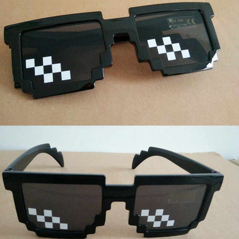 Kính mát 8 Bit Mosaic Pixel thời trang nam nữ