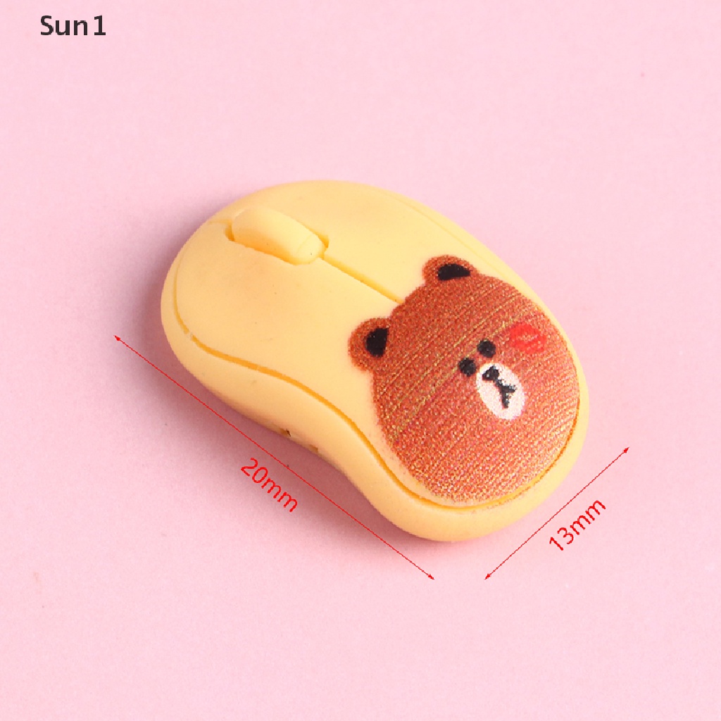 Set 5 Kẹp Tóc / Ốp Điện Thoại Hình Chuột Mini Tỉ Lệ 1: 12 Trang Trí Nhà Búp Bê