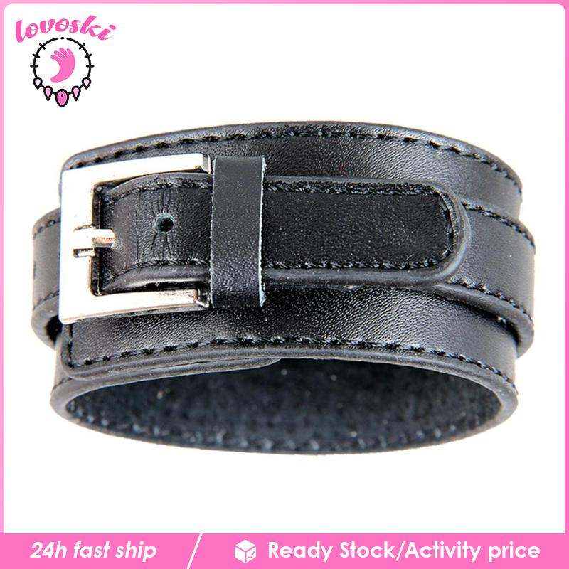 Vòng Tay Da Bò Bản Rộng Thời Trang Cho Nữ