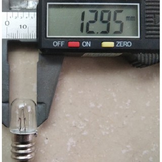 Bóng đèn sợi đốt E12 18V 0.11A đuôi xoáy 12mm