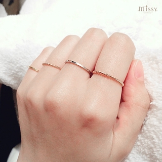 Nhẫn Midi Elegance Twist dây xoắn