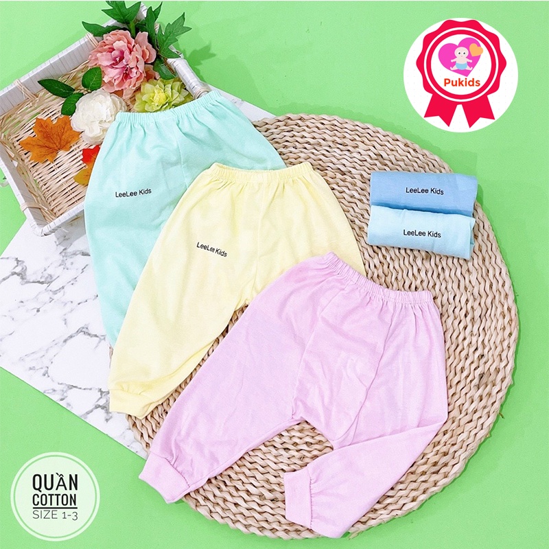 Quần dài đáp đũng cho bé sơ sinh chất cotton mềm mịn đủ size cho bé 3-9kg _ Q6