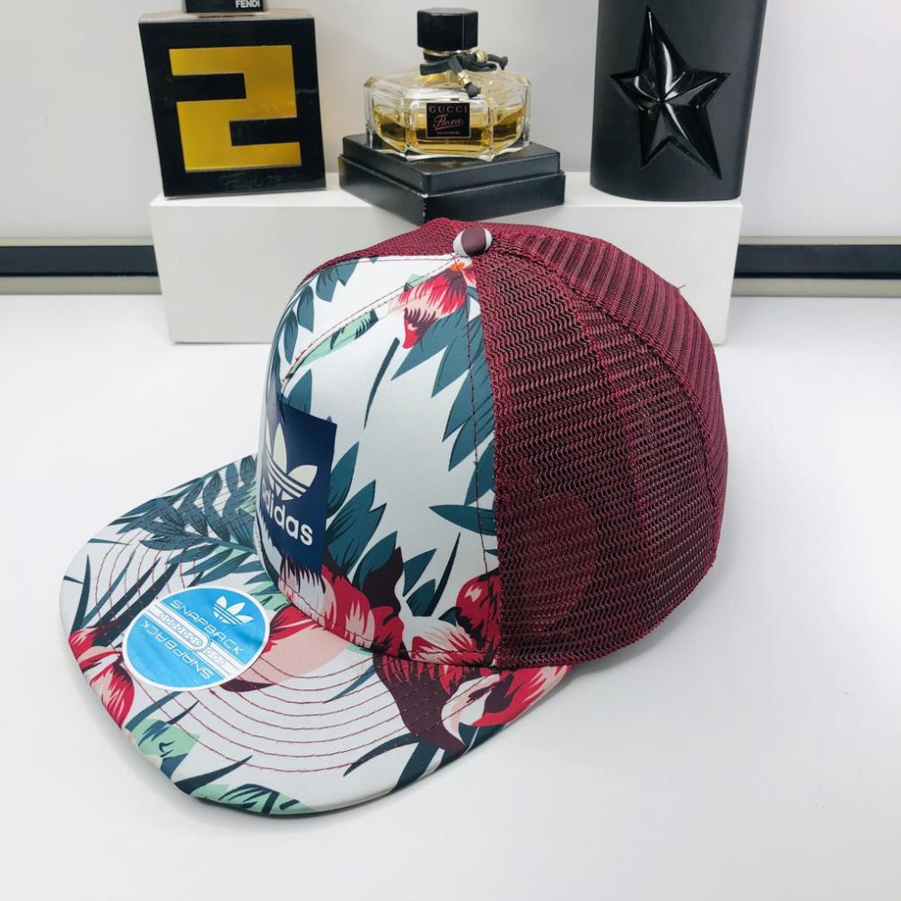 Nón hiphop, mũ lưỡi trai snapback hoa lá sang chảnh phù hợp đi du lịch - MHH