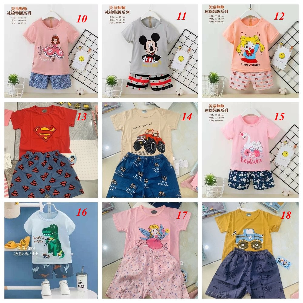 Sale !!! Bộ Cotton Xuất Hàn Hàng Quảng Châu Cho Bé (Size Nhỡ Từ 15-21kg)(SP001463 ) Shop Phúc Yến