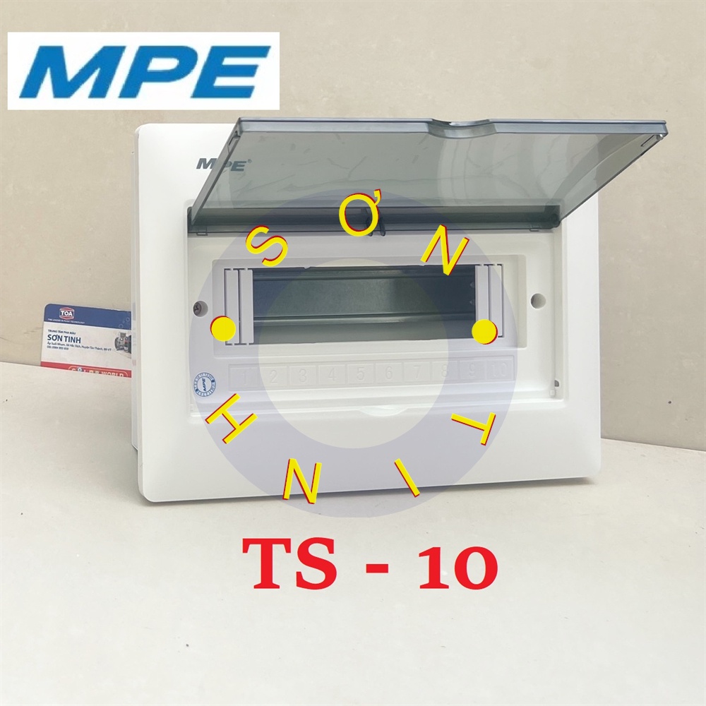 TỦ ĐIỆN SẮT ÂM TƯỜNG 10 ĐƯỜNG MCB CB MODULE TÉP TS-10 MPE