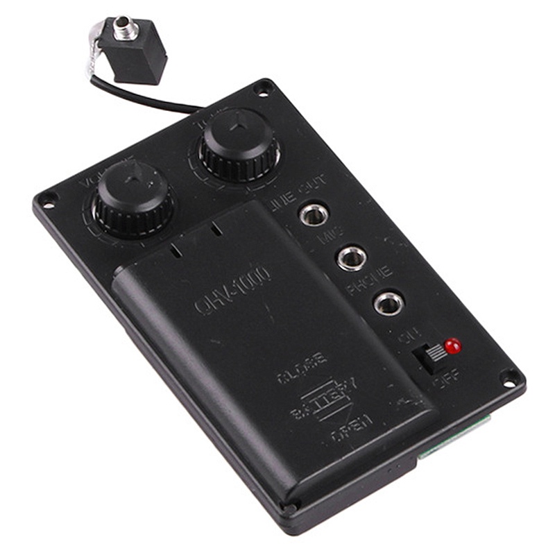Bộ Pickup Eq Không Ồn Kèm Tai Nghe Và Dây Cáp Lỗ Cắm Cho Đàn Violin Điện
