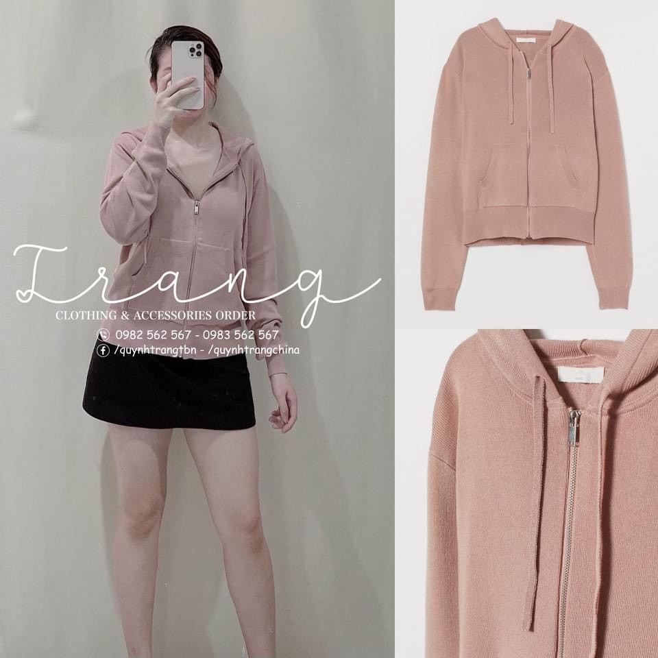 AN100 - ÁO HODIE MŨ KÉO KHÓA 3 MÀU CHO NỮ | BigBuy360 - bigbuy360.vn