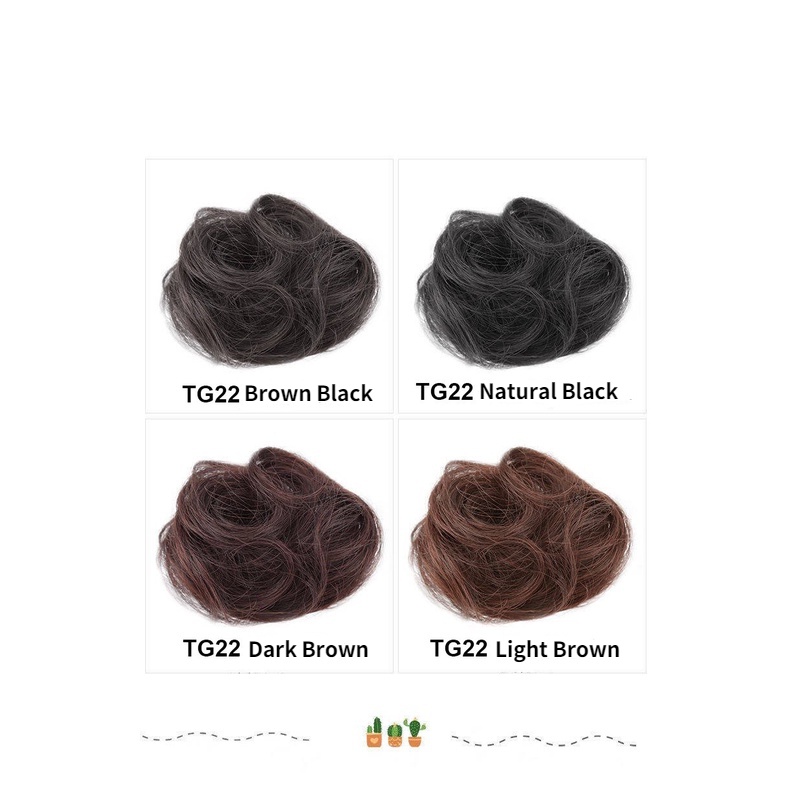 Tóc giả nữ Mivino tóc xoăn búi củ hành phong cách Hàn Quốc dễ thương TG22 yrshop
