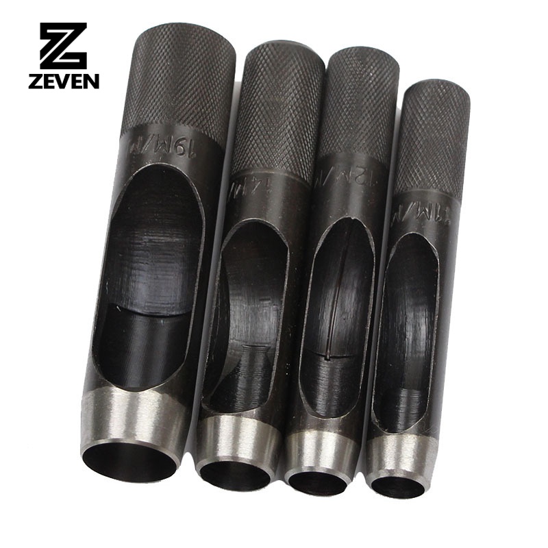 Dụng Cụ Đục Lỗ Đồ Da Chống Trượt Đầu Tròn 1-25mm