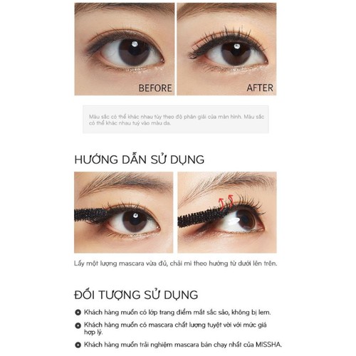 ( CHÍNH HÃNG ) Mascara Dày Mi, Dài Mi Missha Không Lem The Style 4D