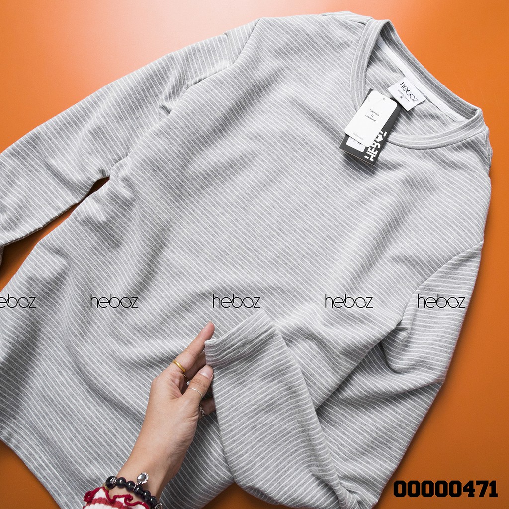 Áo dài tay Heboz sọc nhỏ 4M - sọc co dãn thoải mái , 4 màu - 00000471 | BigBuy360 - bigbuy360.vn