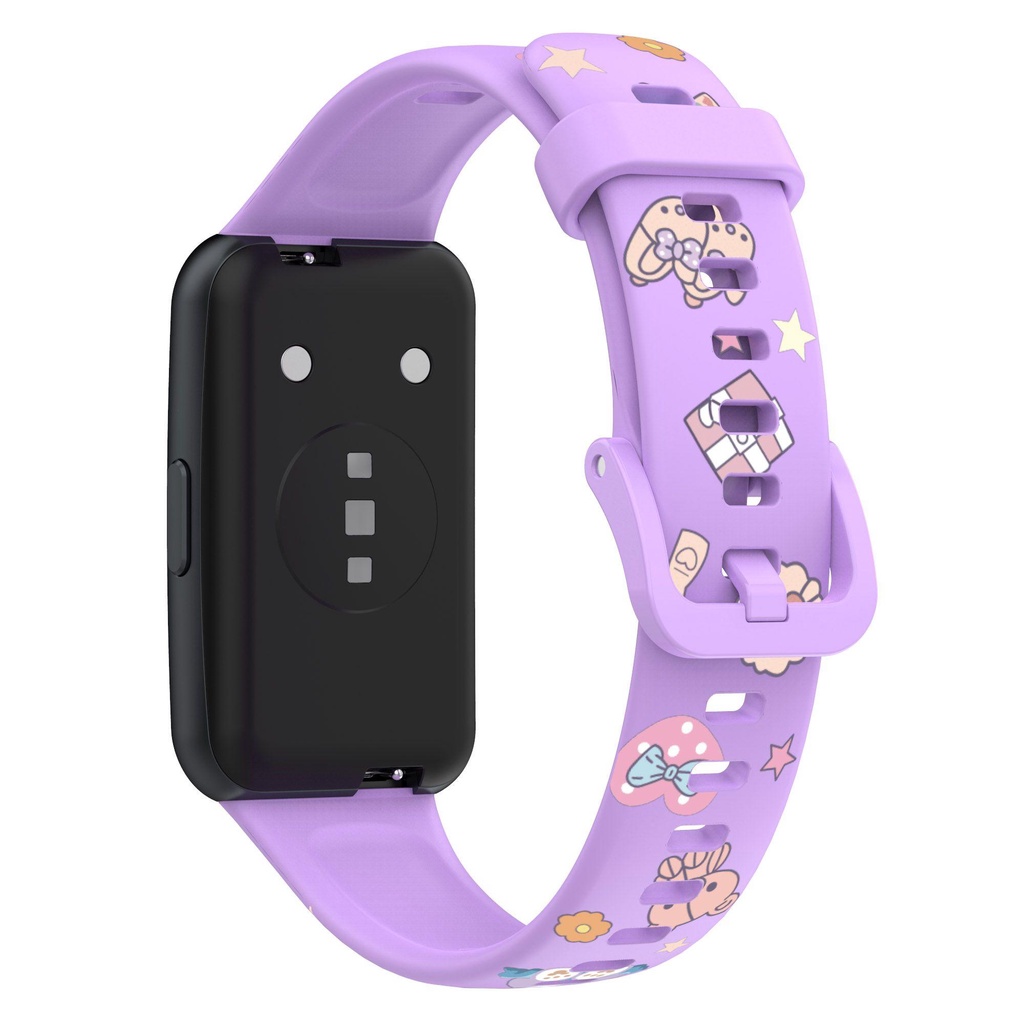 MYRONGVN Dây Đeo Thay Thế Chất Liệu Silicon Màu Trơn Cho Huawei Band 7